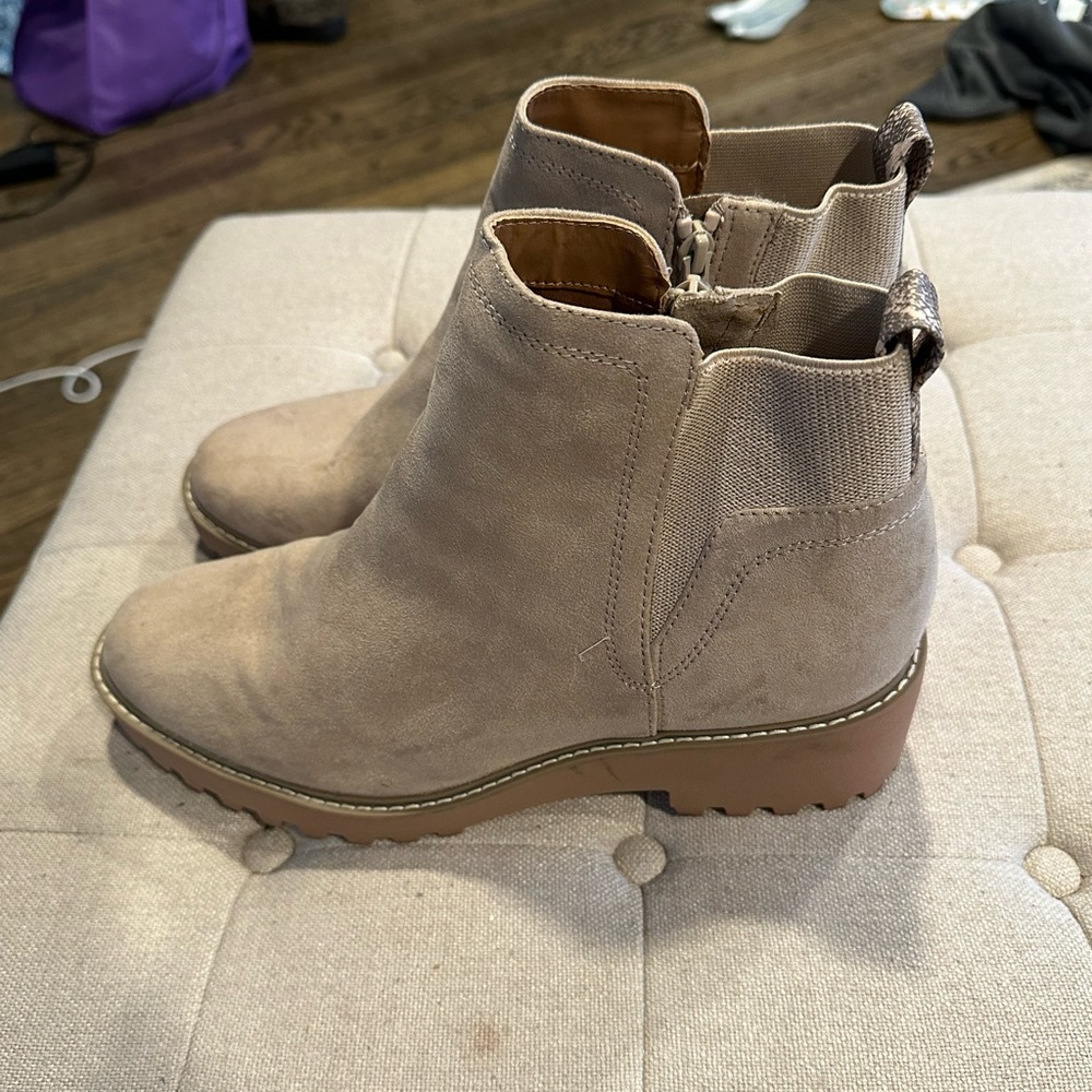 Tan ankle boots